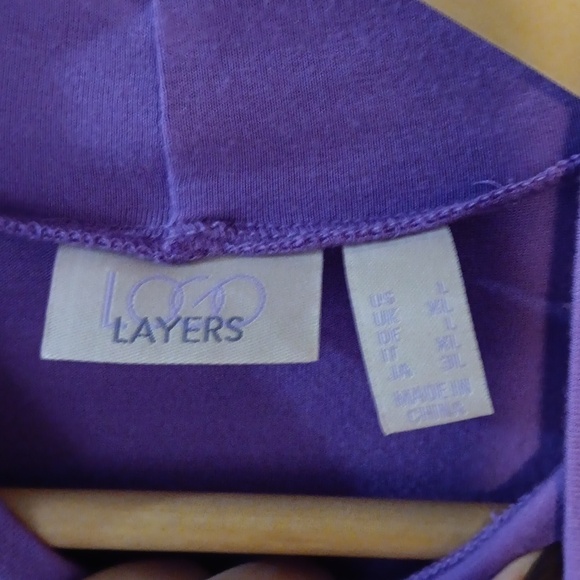 LOGO Layers Tunic L top purple - Picture 3 of 6